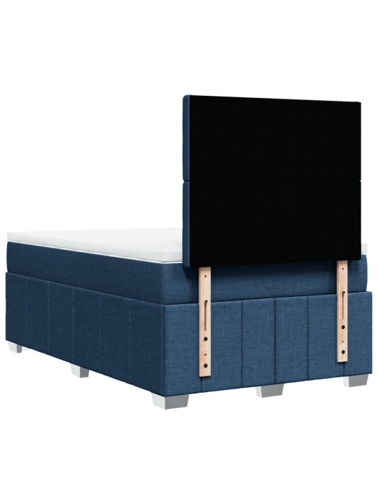 Box spring postel s matrací černá 120x190 cm textil
