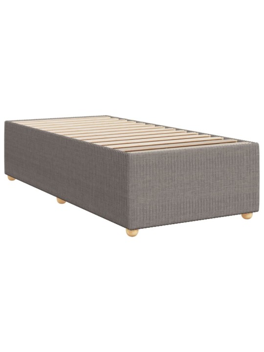 Box spring postel s matrací taupe 90x200 cm textil