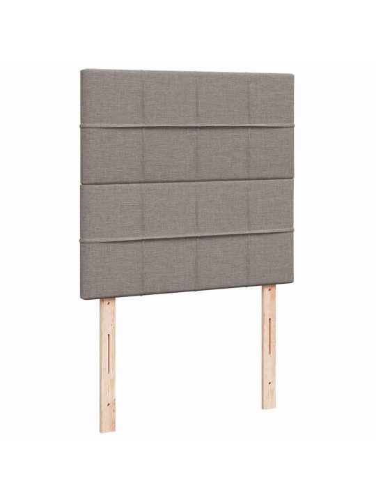 Box spring postel s matrací taupe 100 x 200 cm textil