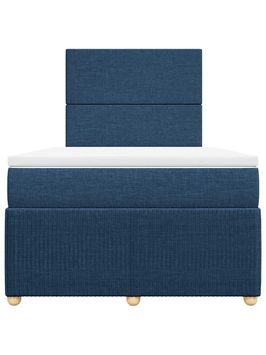 Box spring postel s matrací černá 120x190 cm textil