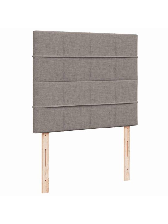 Box spring postel s matrací taupe 120x190 cm textil