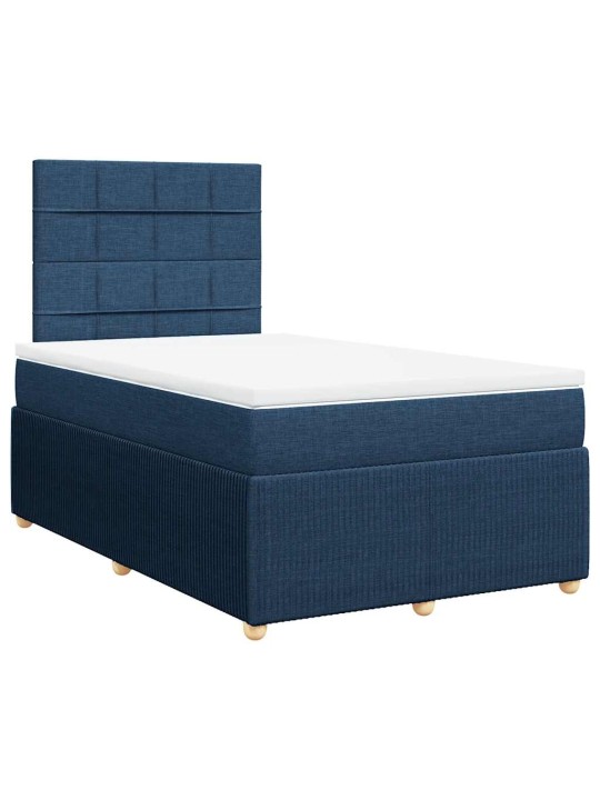 Box spring postel s matrací černá 120x190 cm textil