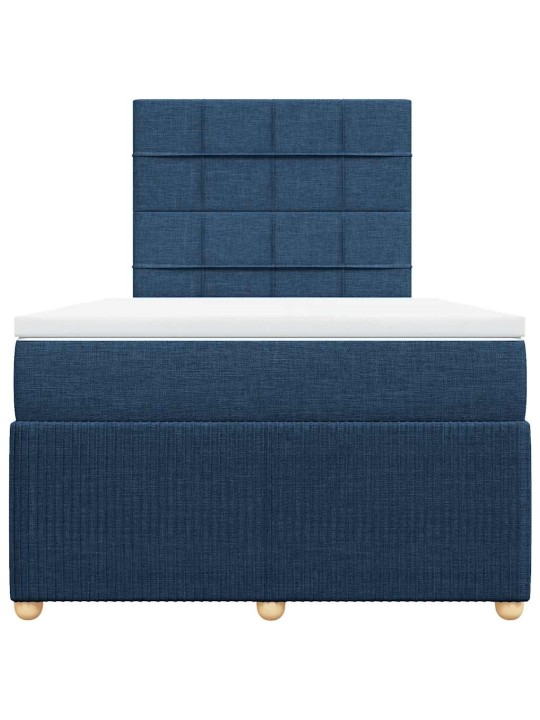Box spring postel s matrací černá 120x190 cm textil