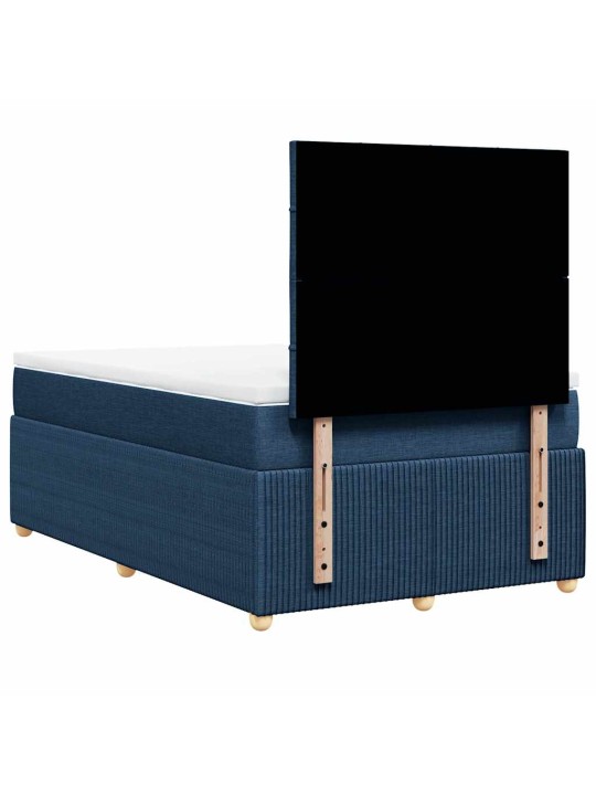 Box spring postel s matrací černá 120x190 cm textil