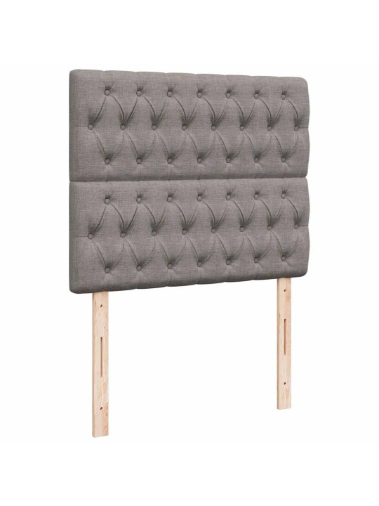 Box spring postel s matrací taupe 120x190 cm textil