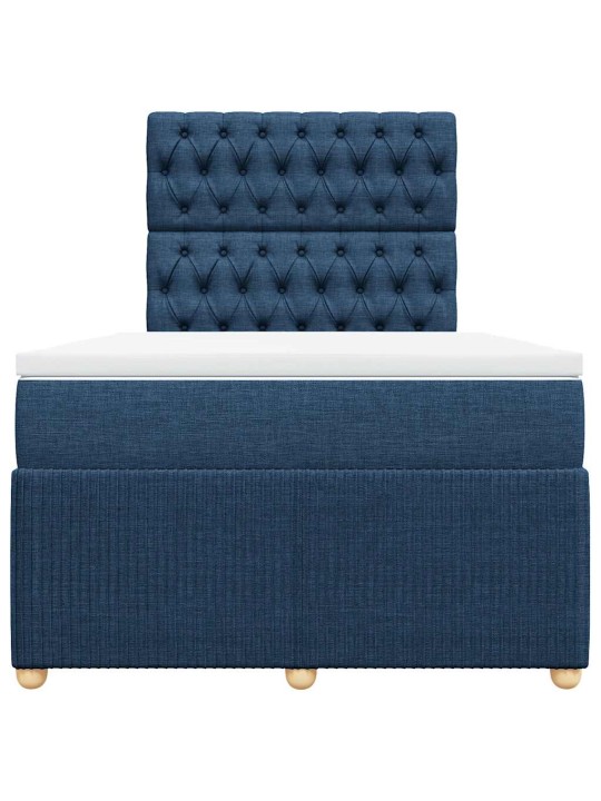 Box spring postel s matrací černá 120x190 cm textil