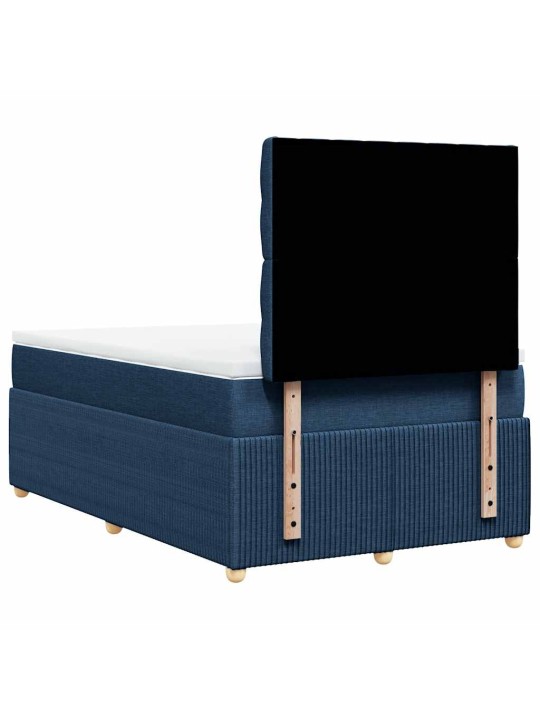 Box spring postel s matrací černá 120x190 cm textil