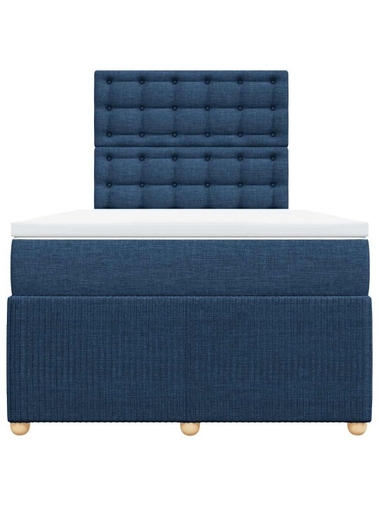 Box spring postel s matrací černá 120x190 cm textil