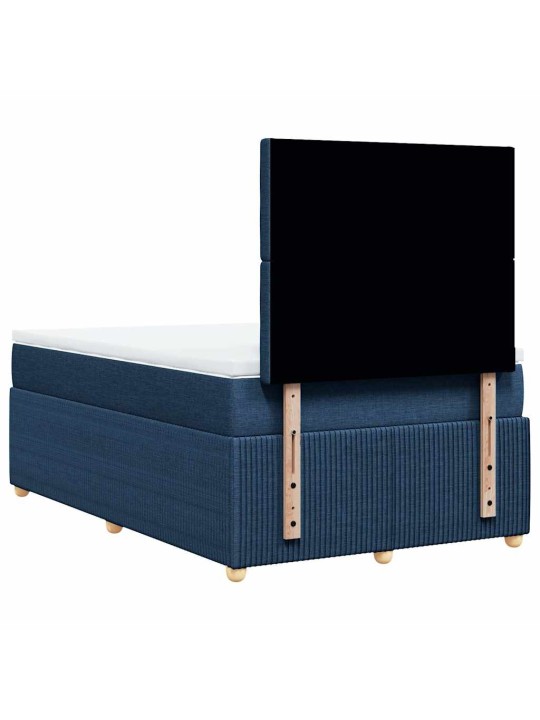 Box spring postel s matrací černá 120x190 cm textil