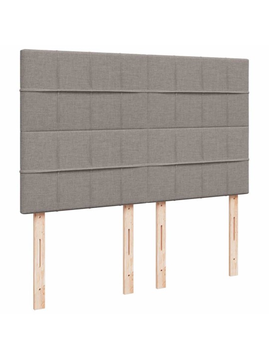 Box spring postel s matrací taupe 140x190 cm textil