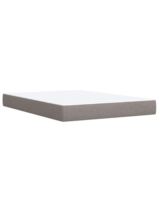 Box spring postel s matrací taupe 140x190 cm textil