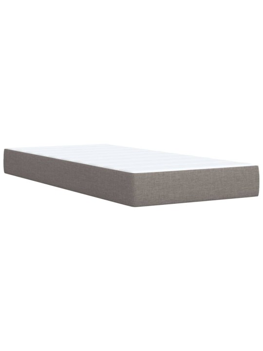 Box spring postel s matrací taupe 90x200 cm textil