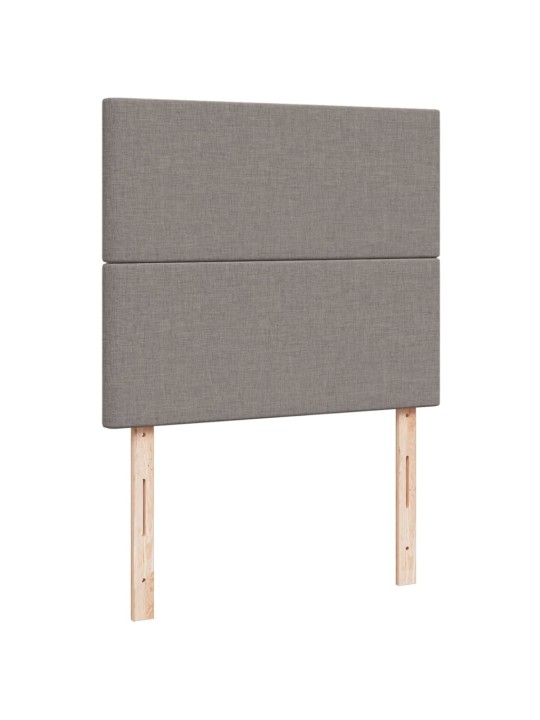 Box spring postel s matrací taupe 120x190 cm textil
