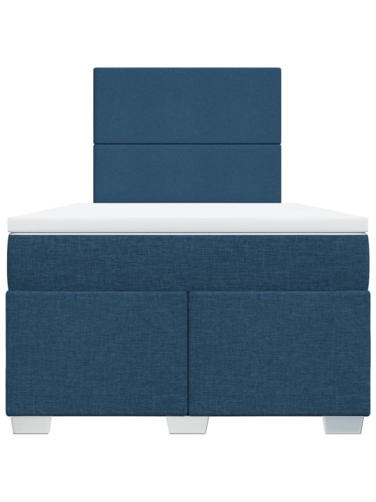 Box spring postel s matrací černá 120x190 cm textil