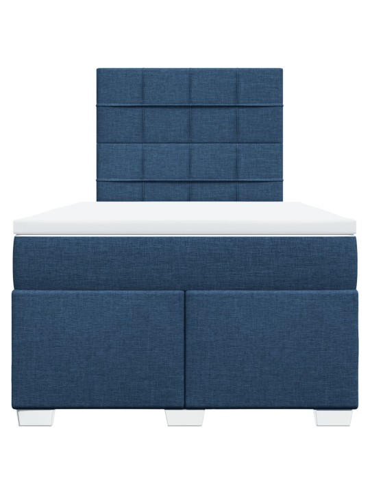 Box spring postel s matrací černá 120x190 cm textil