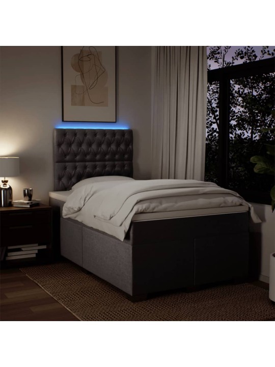 Box spring postel s matrací taupe 120x190 cm textil