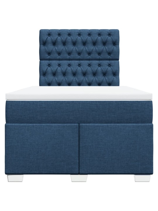 Box spring postel s matrací černá 120x190 cm textil