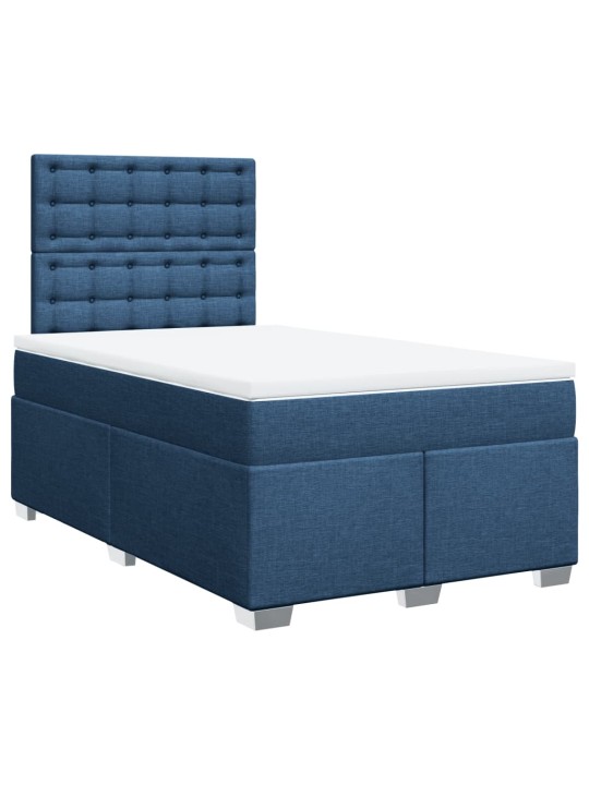 Box spring postel s matrací černá 120x190 cm textil