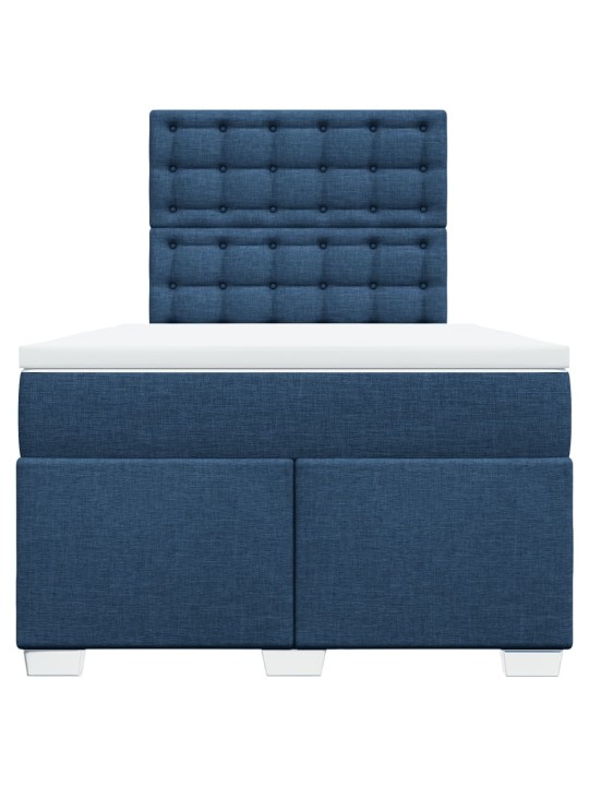Box spring postel s matrací černá 120x190 cm textil