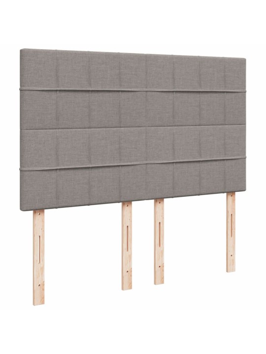 Box spring postel s matrací taupe 140x190 cm textil