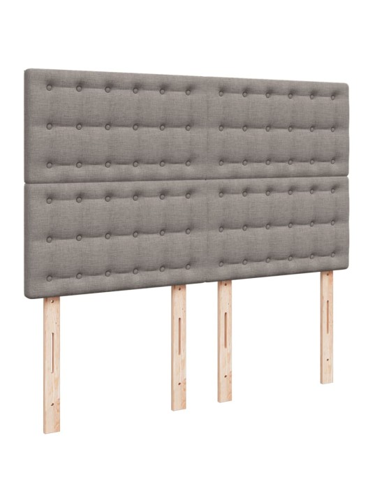 Box spring postel s matrací taupe 140x190 cm textil