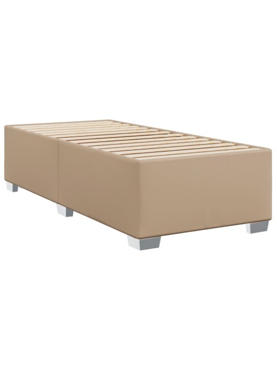 Box spring postel s matrací cappuccino 100x200 cm umělá kůže