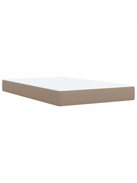Box spring postel s matrací cappuccino 120x190 cm umělá kůže