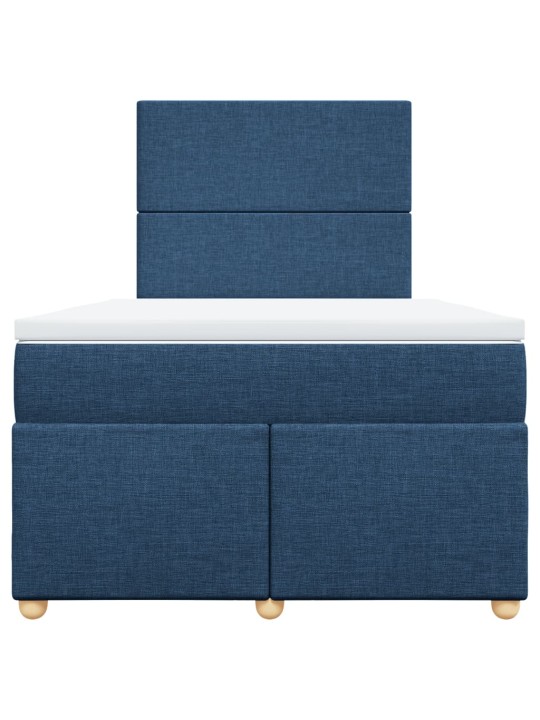 Box spring postel s matrací černá 120x190 cm textil
