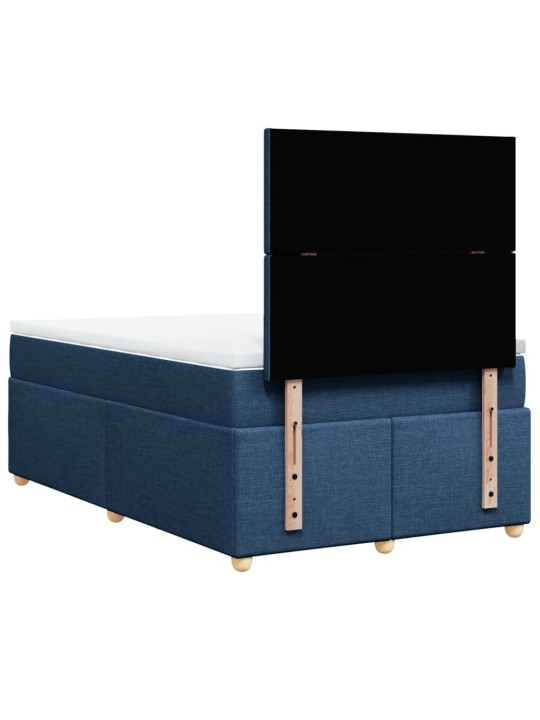 Box spring postel s matrací černá 120x190 cm textil