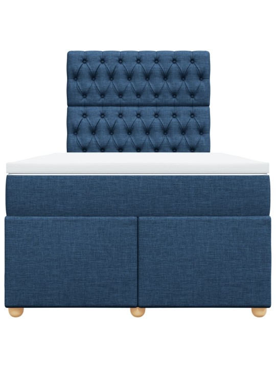 Box spring postel s matrací černá 120x190 cm textil