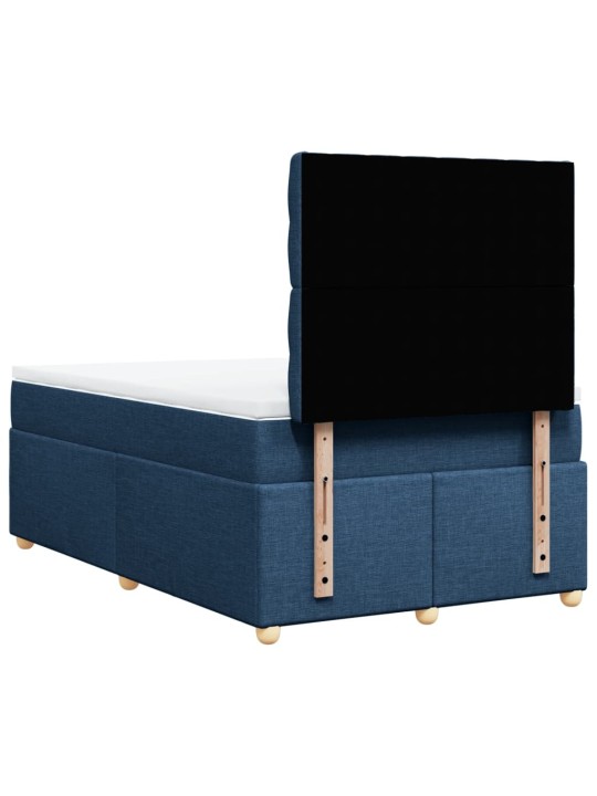 Box spring postel s matrací černá 120x190 cm textil