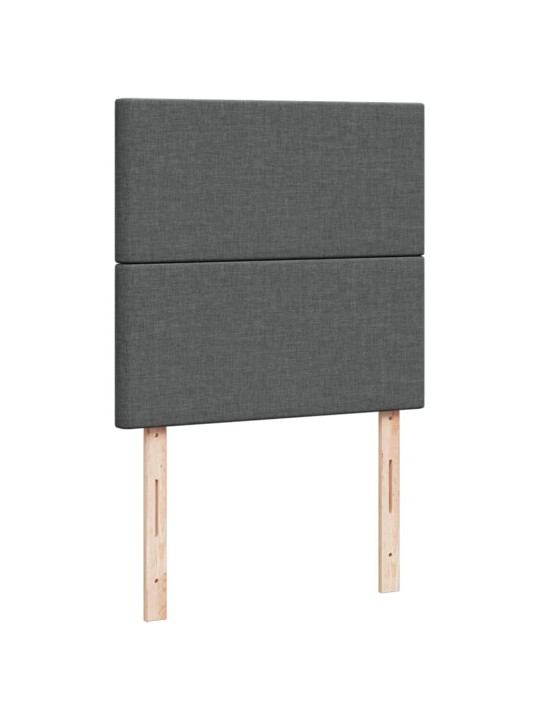 Box spring postel s matrací tmavě šedá 90x190 cm textil