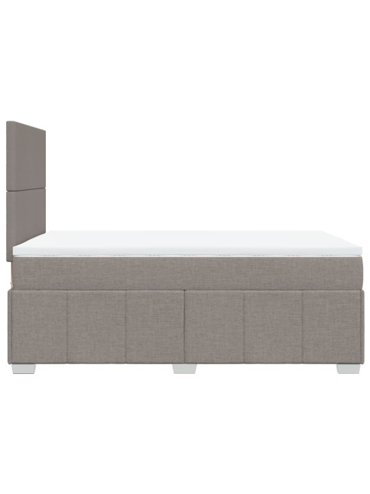 Box spring postel s matrací taupe 120x190 cm textil