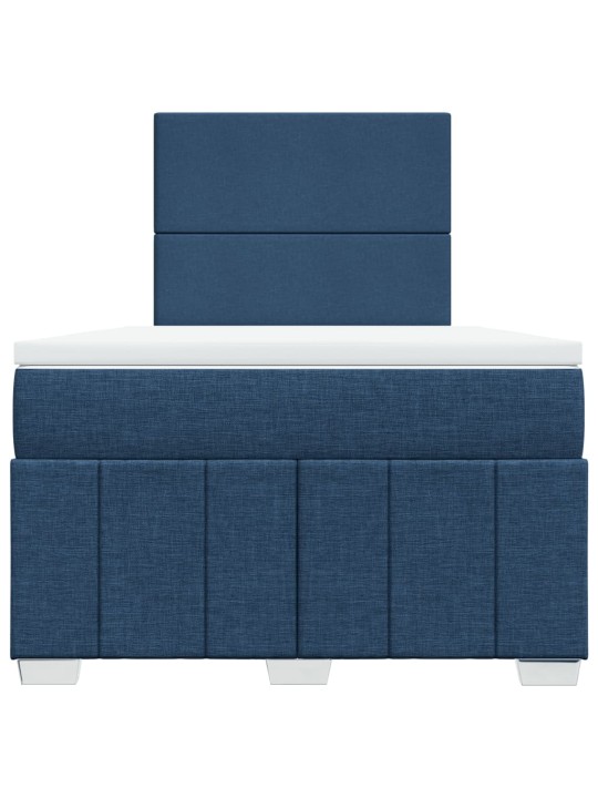 Box spring postel s matrací černá 120x190 cm textil