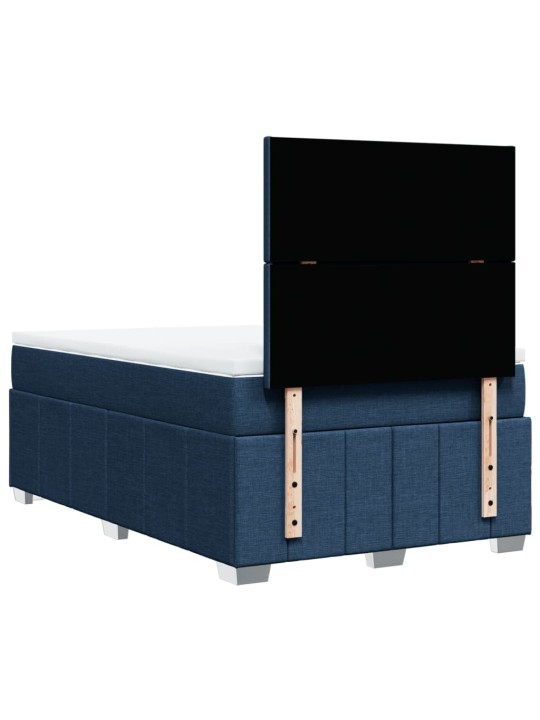 Box spring postel s matrací černá 120x190 cm textil