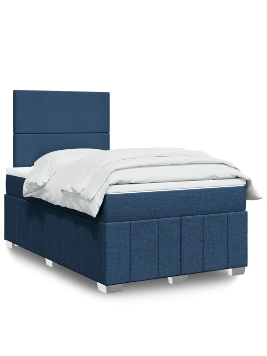 Box spring postel s matrací černá 120x190 cm textil