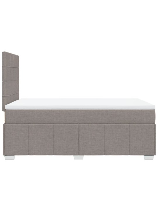 Box spring postel s matrací taupe 120x190 cm textil