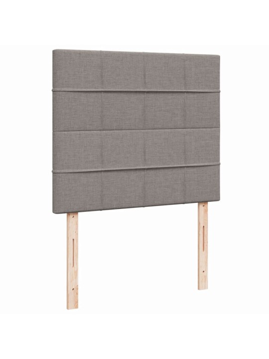 Box spring postel s matrací taupe 120x190 cm textil