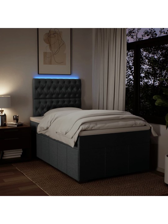 Box spring postel s matrací taupe 120x190 cm textil