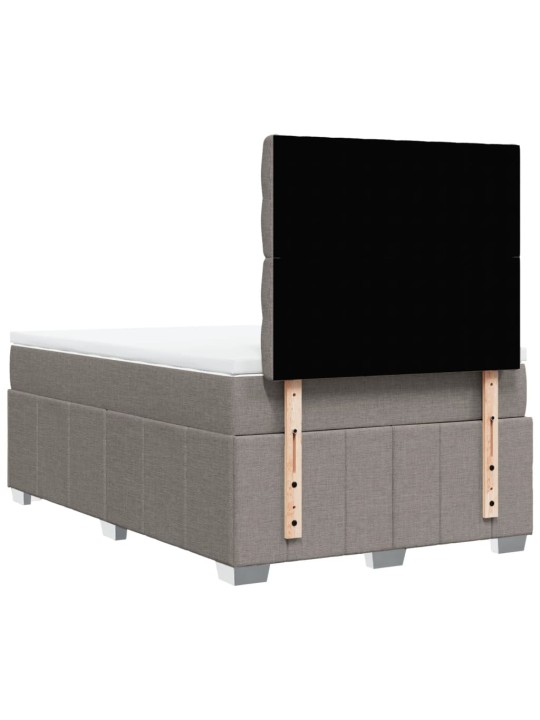 Box spring postel s matrací taupe 120x190 cm textil