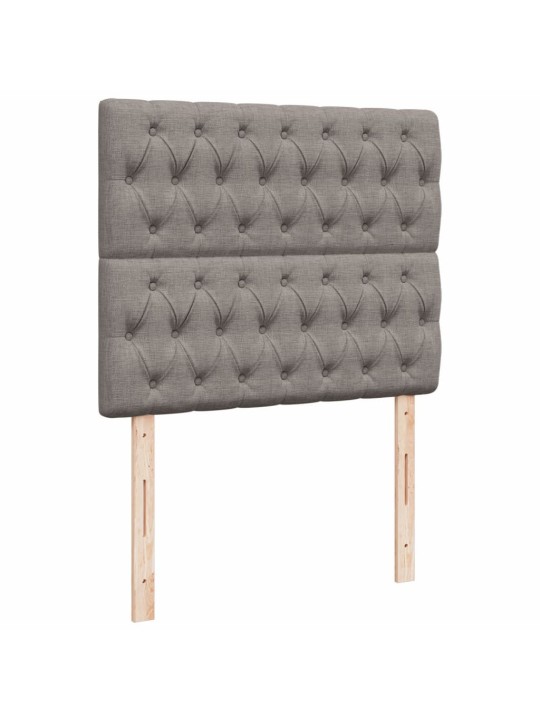 Box spring postel s matrací taupe 120x190 cm textil