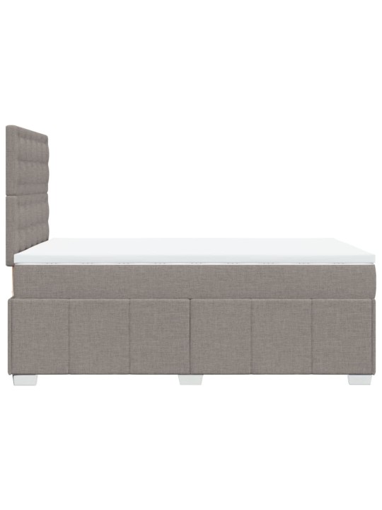 Box spring postel s matrací taupe 120x190 cm textil