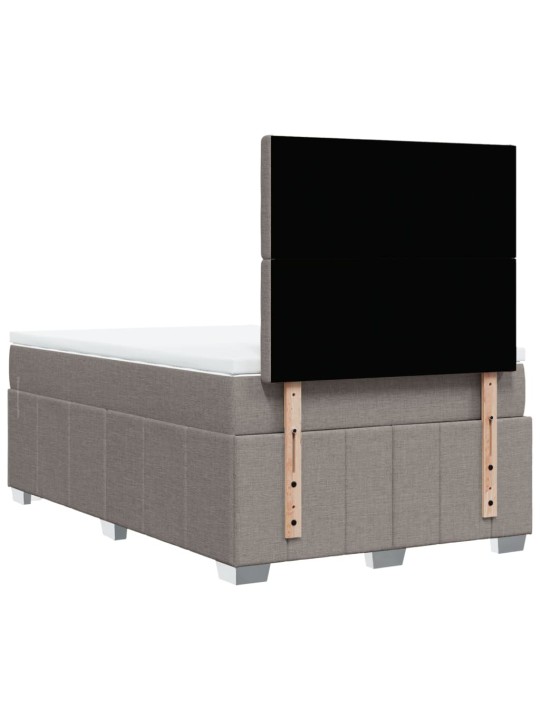 Box spring postel s matrací taupe 120x190 cm textil