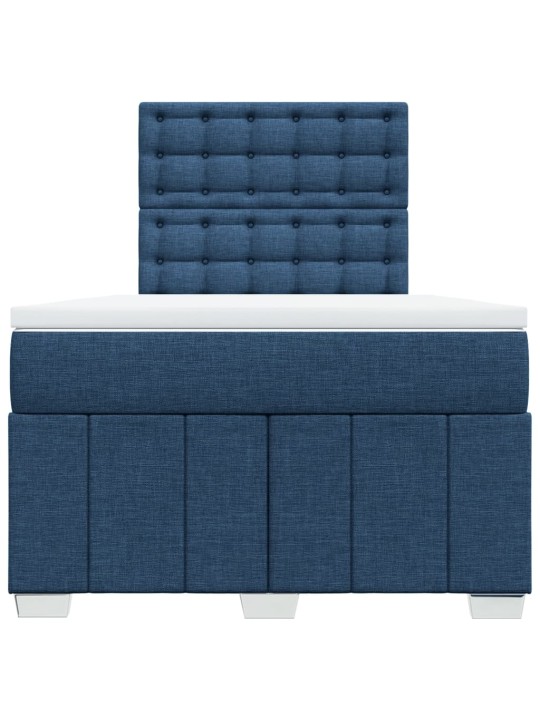 Box spring postel s matrací černá 120x190 cm textil