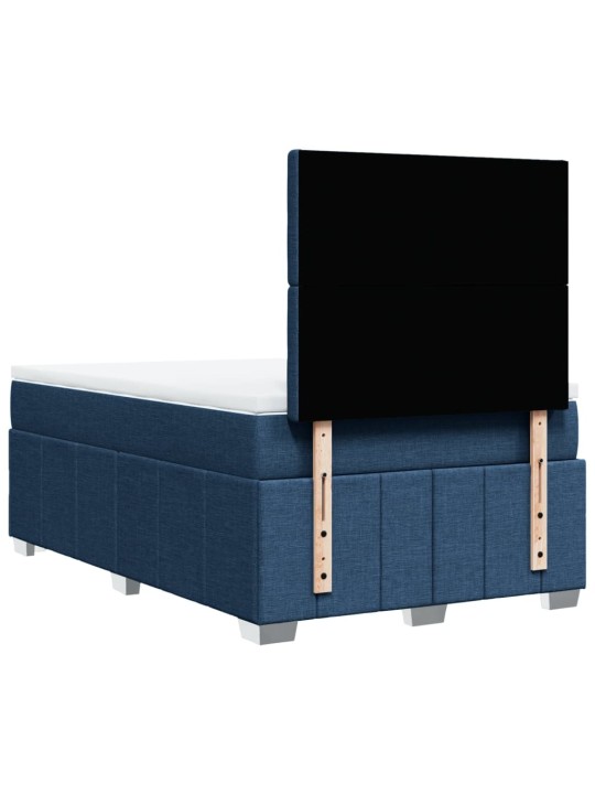 Box spring postel s matrací černá 120x190 cm textil
