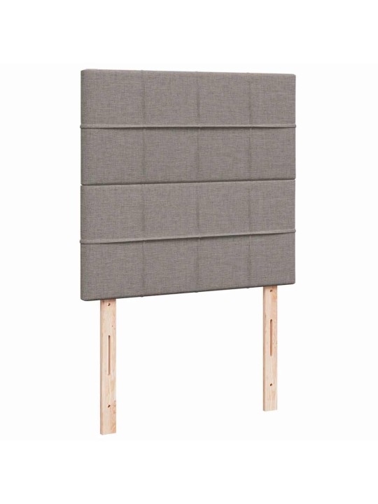 Box spring postel s matrací taupe 100 x 200 cm textil