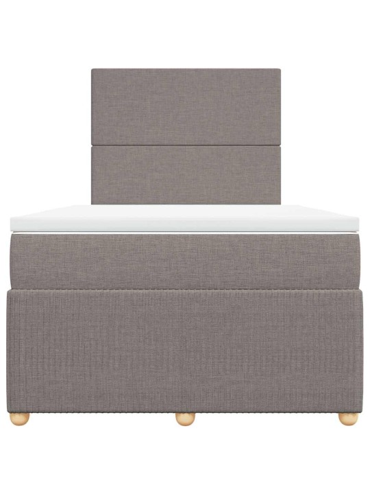 Box spring postel s matrací taupe 120x190 cm textil