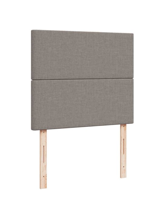 Box spring postel s matrací taupe 120x190 cm textil