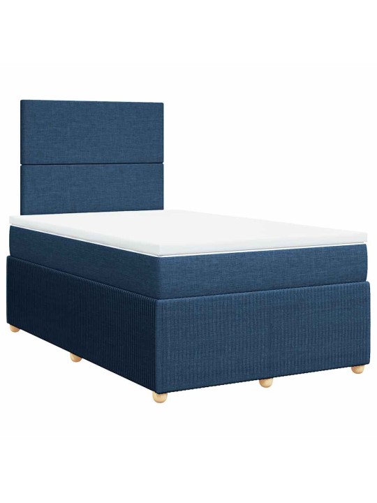 Box spring postel s matrací černá 120x190 cm textil