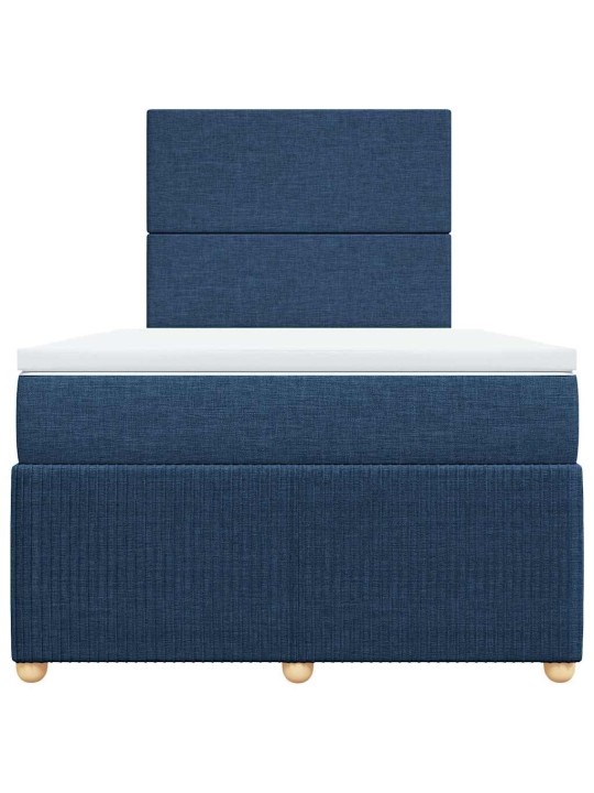 Box spring postel s matrací černá 120x190 cm textil